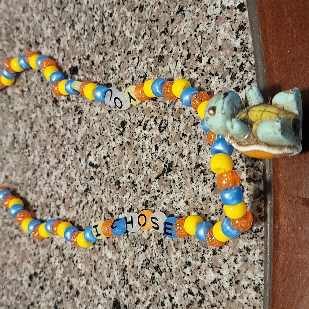 Kandi rave pendant necklace